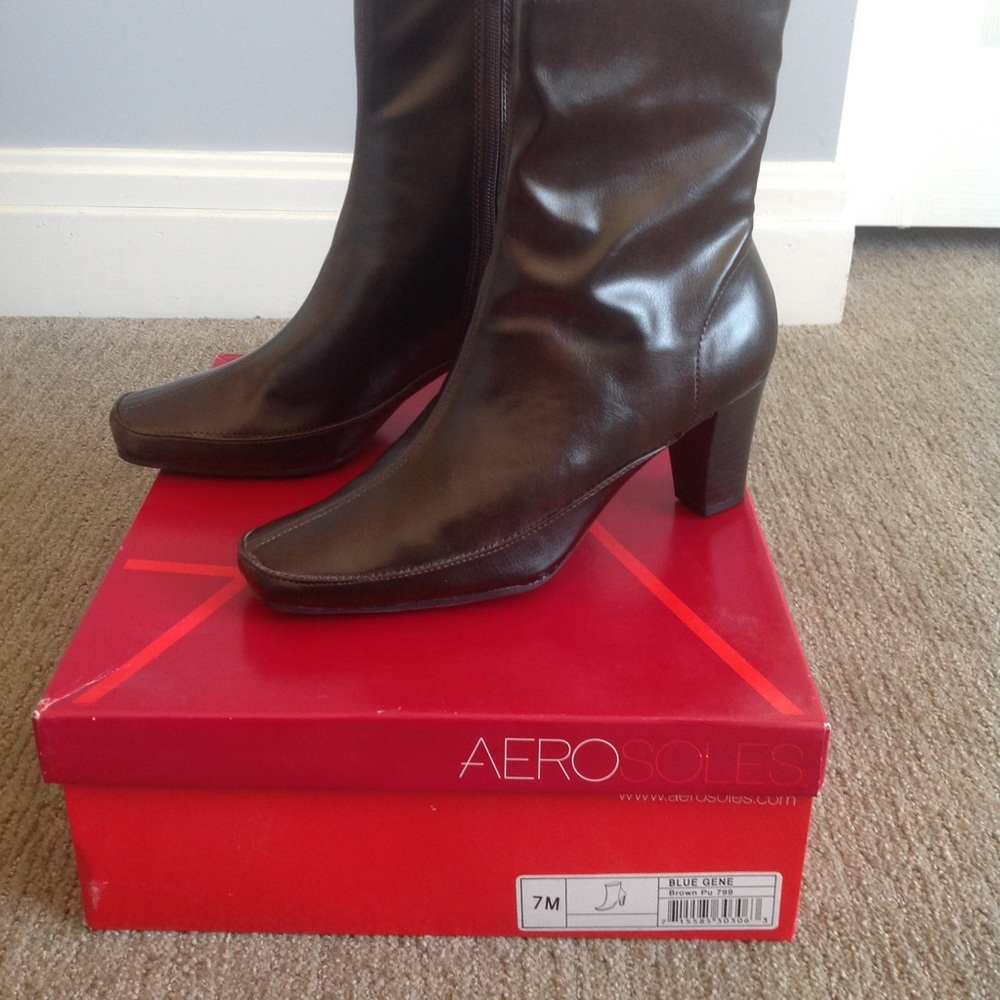 Aerosoles Blue Gene Brown Boots 7M